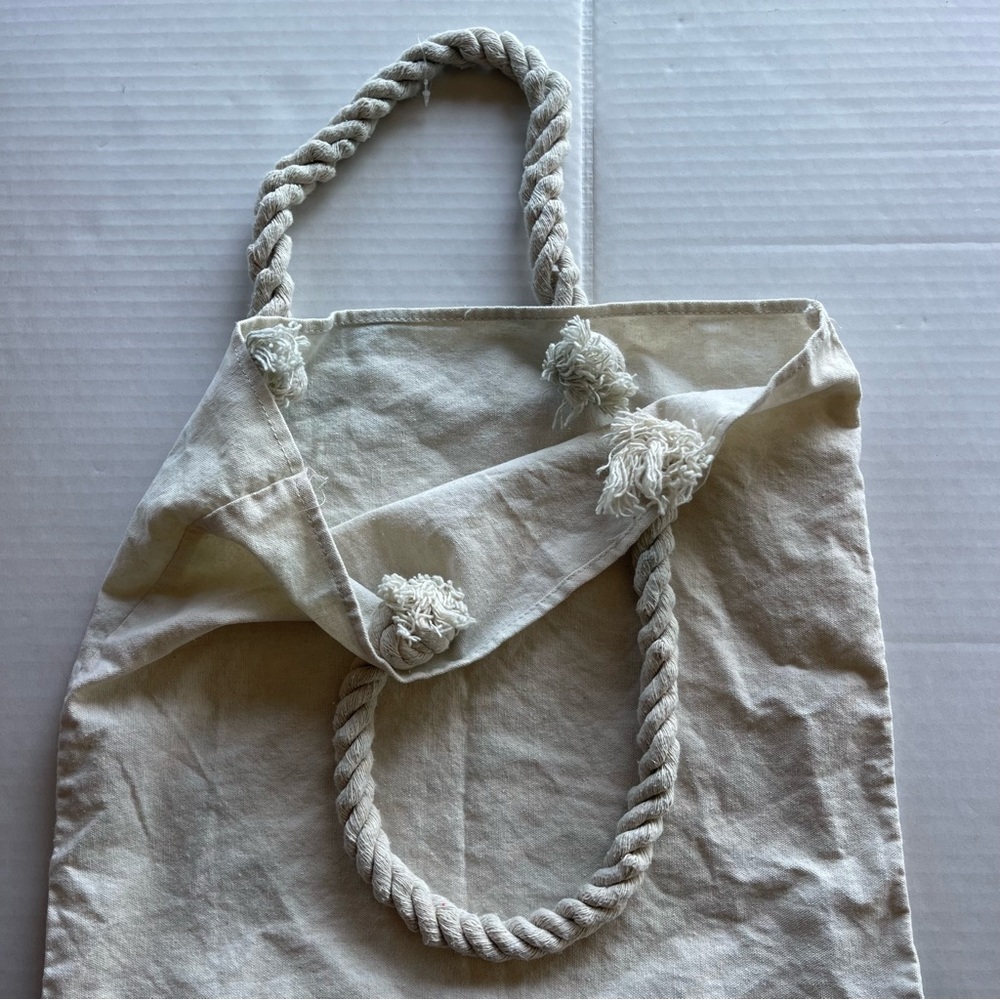 Canvas Tote Bag Go With The Flow . - image 4